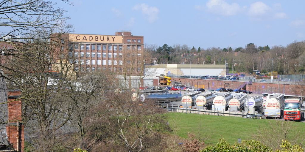 Brick factory buildings of Cadbury at Bournville, Birmingham